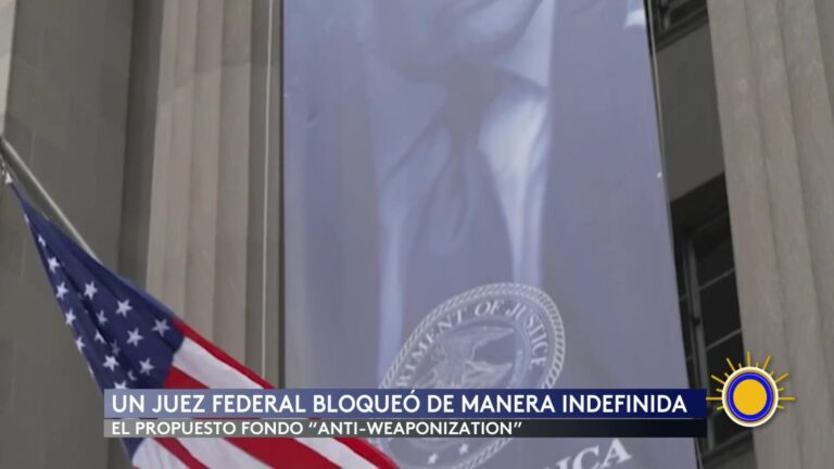 Fondo anti-armas de Trump queda bloqueado por una orden judicial federal